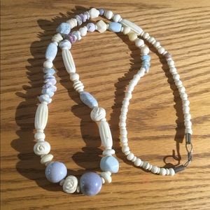 Stone and bone necklace